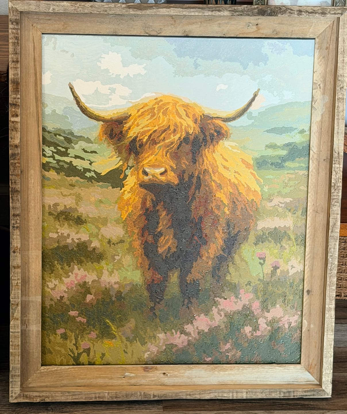 Customer photo review of Highland Cow in Mist