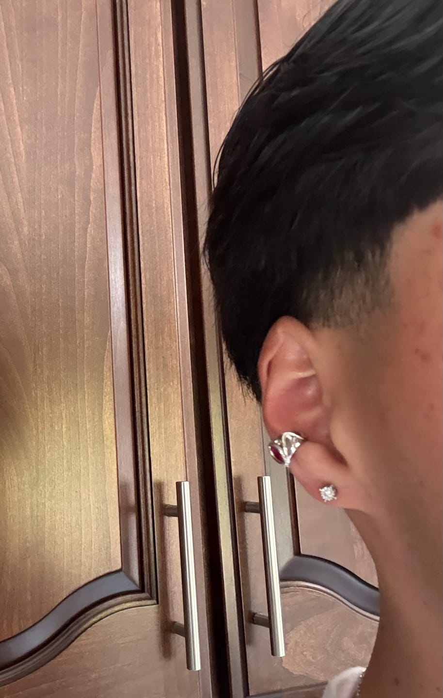 Customer photo review of BIRTHSTONE EAR CUFF