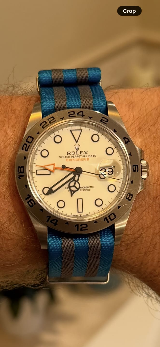 Customer photo review of Tropic Bond Premium Nylon Watch Strap