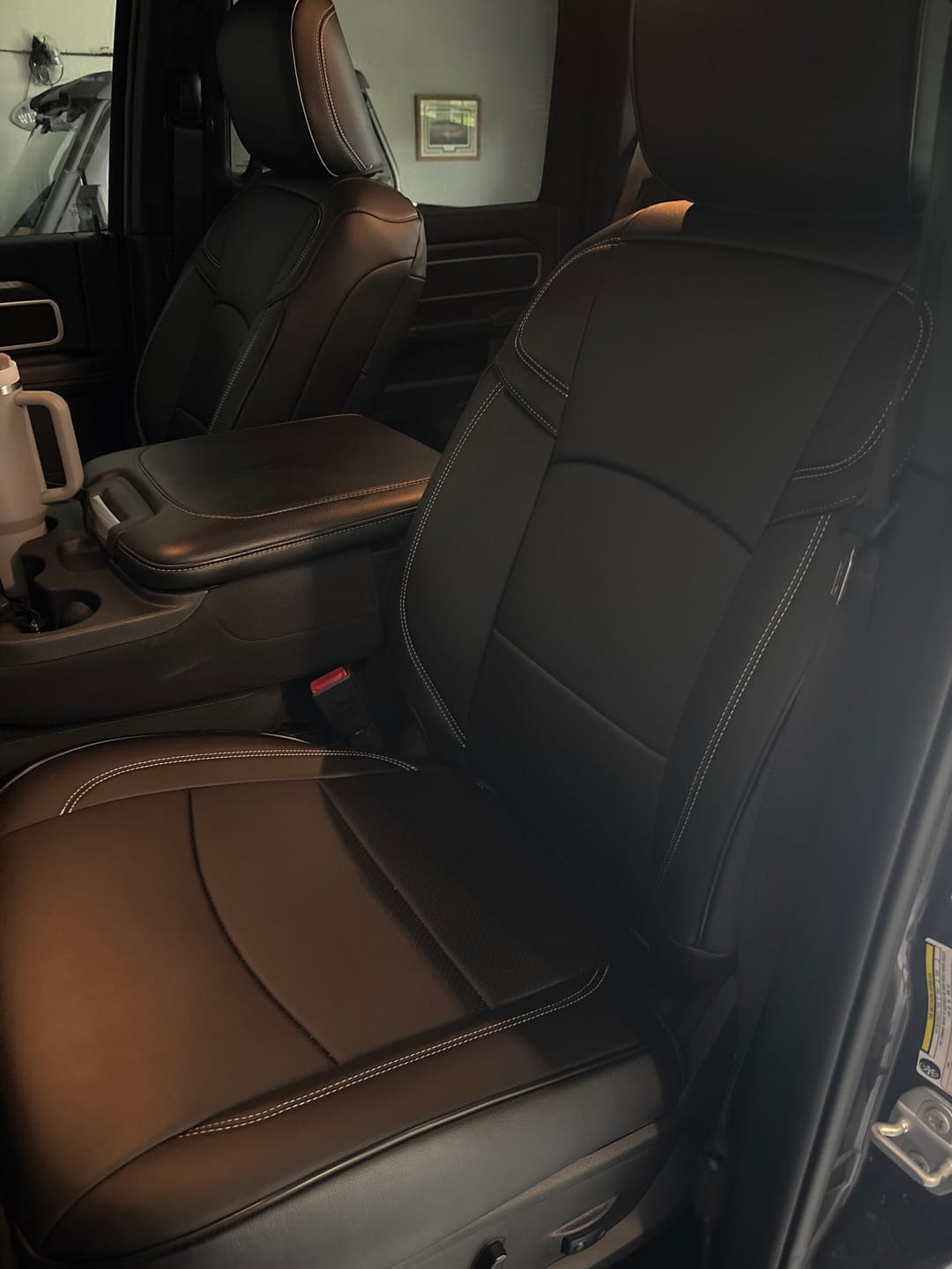 Customer photo review of 2019+ Dodge Ram 2500 3500 Leather Seat Covers