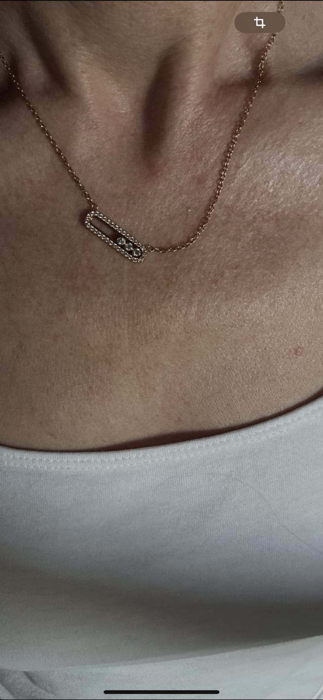 Customer photo review of Pave Soul Kette 18K Vergoldet