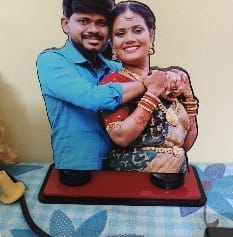 Customer photo review of Personalized Couple & Family Photo Caricature | Unique Gift for Anniversary, Birthday & Special Occasions