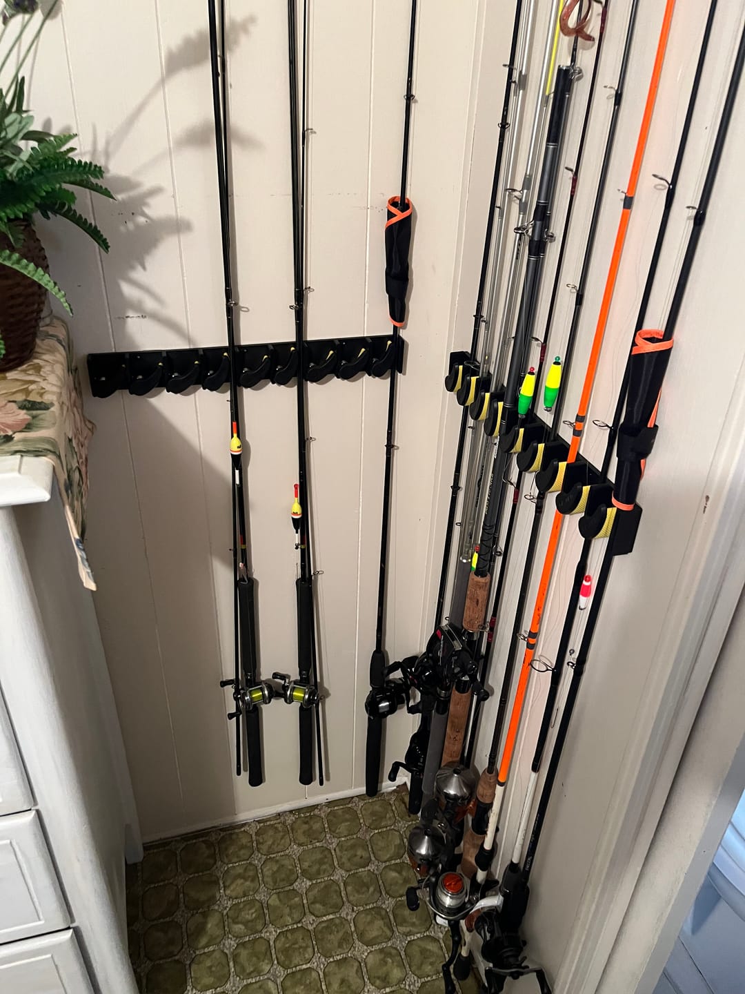 Customer photo review of Beyond Fishing GripLock Vertical Fishing Rod Rack