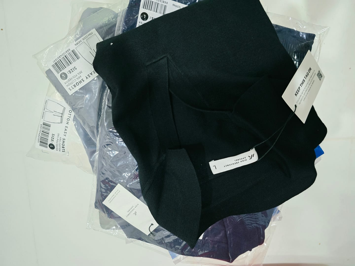 Customer photo review of Unisex Easy Cotton Sweat Shorts