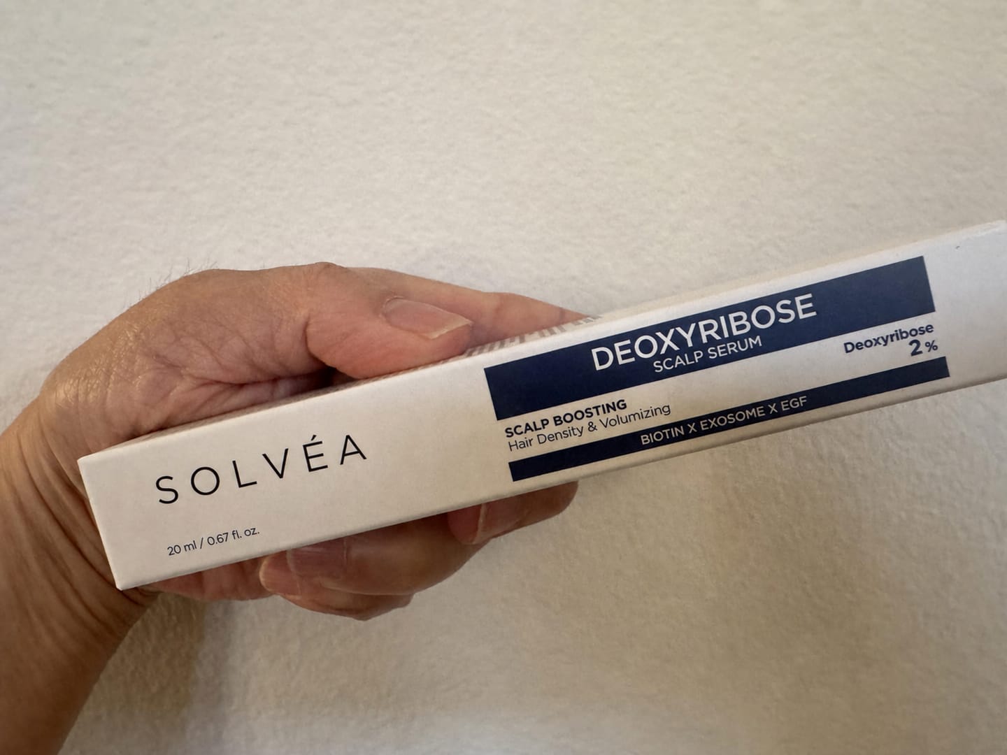 Customer photo review of Deoxyribose Scalp Serum