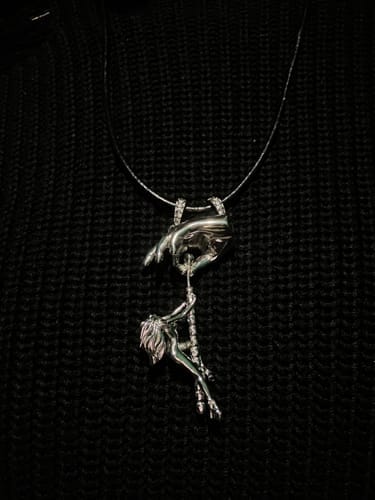 Customer photo review of DANCING WITH DEATH PENDANT