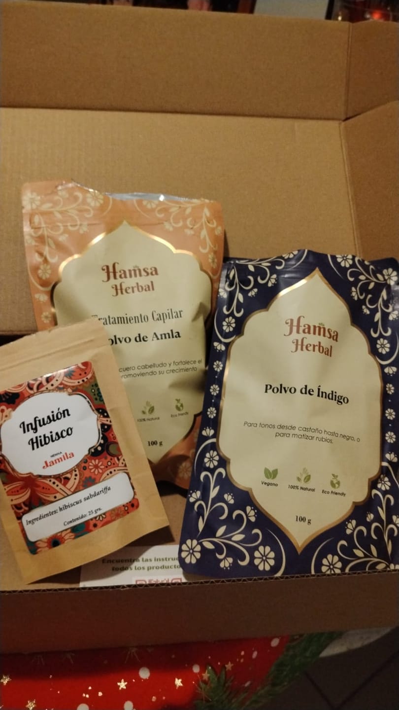 Customer photo review of Henna Jamila BAQ Premium - Cobrizo Intenso y Duradero
