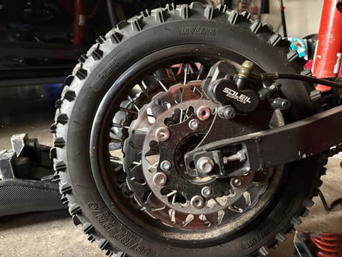 Customer photo review of Tuttio Soleil 01 Upgraded Rear Brake Kit