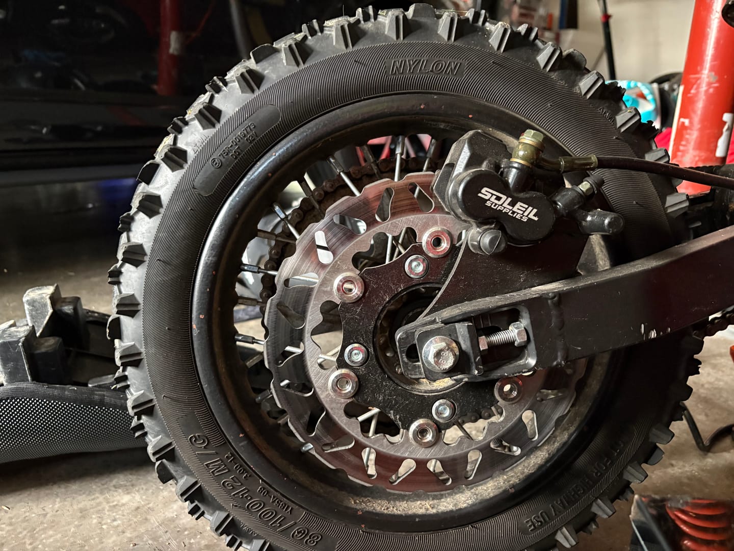 Customer photo review of Tuttio Soleil 01 Upgraded Rear Brake Kit