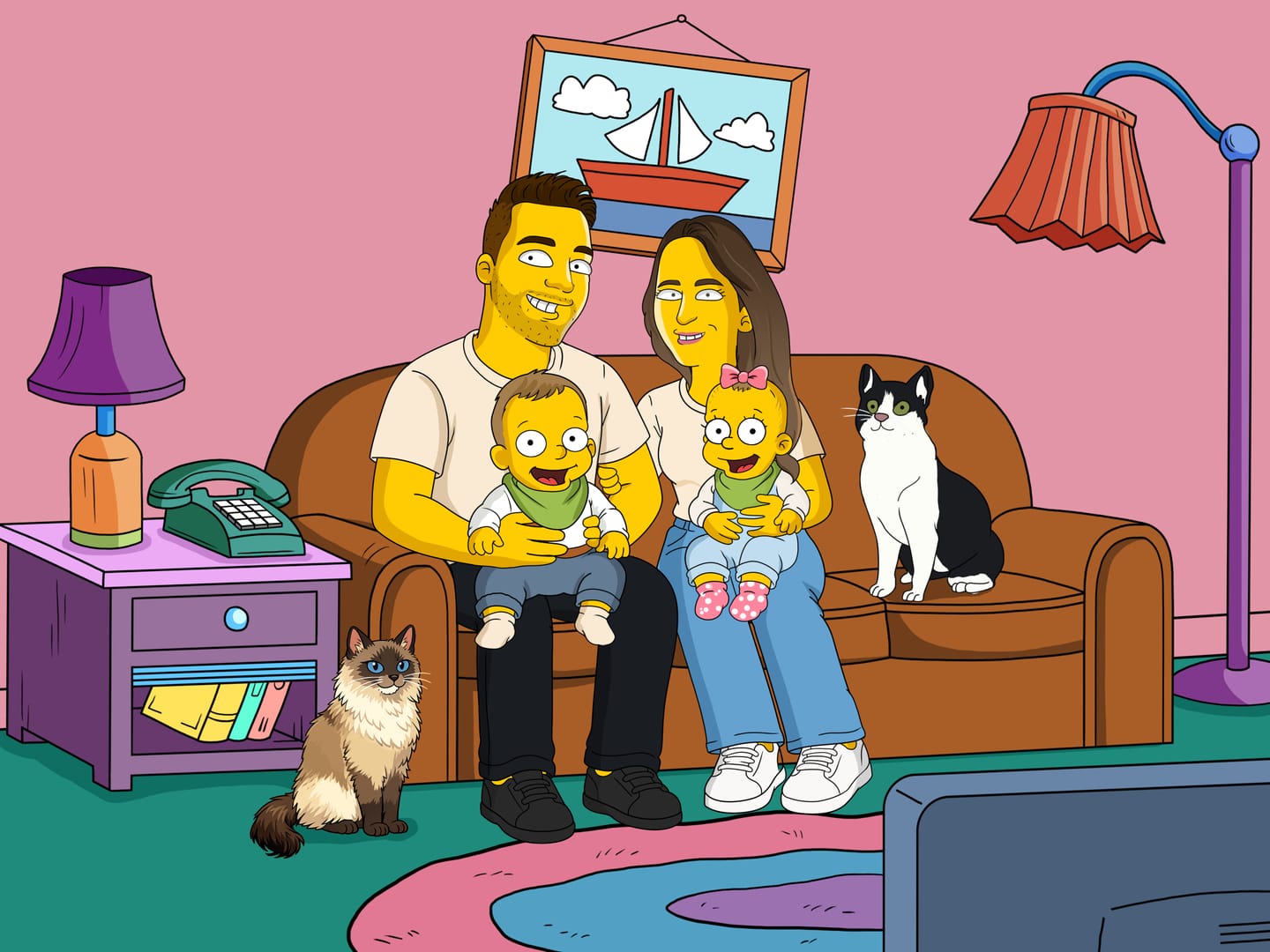Customer photo review of 'The Simpsons' Custom Portrait