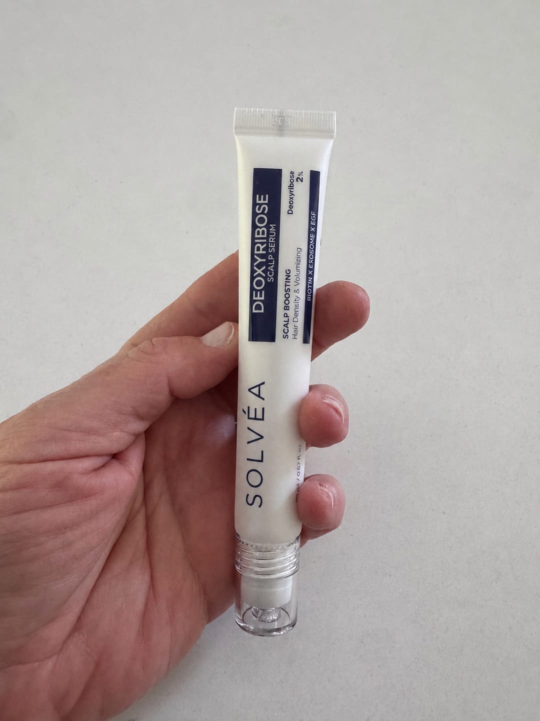 Customer photo review of Deoxyribose Scalp Serum