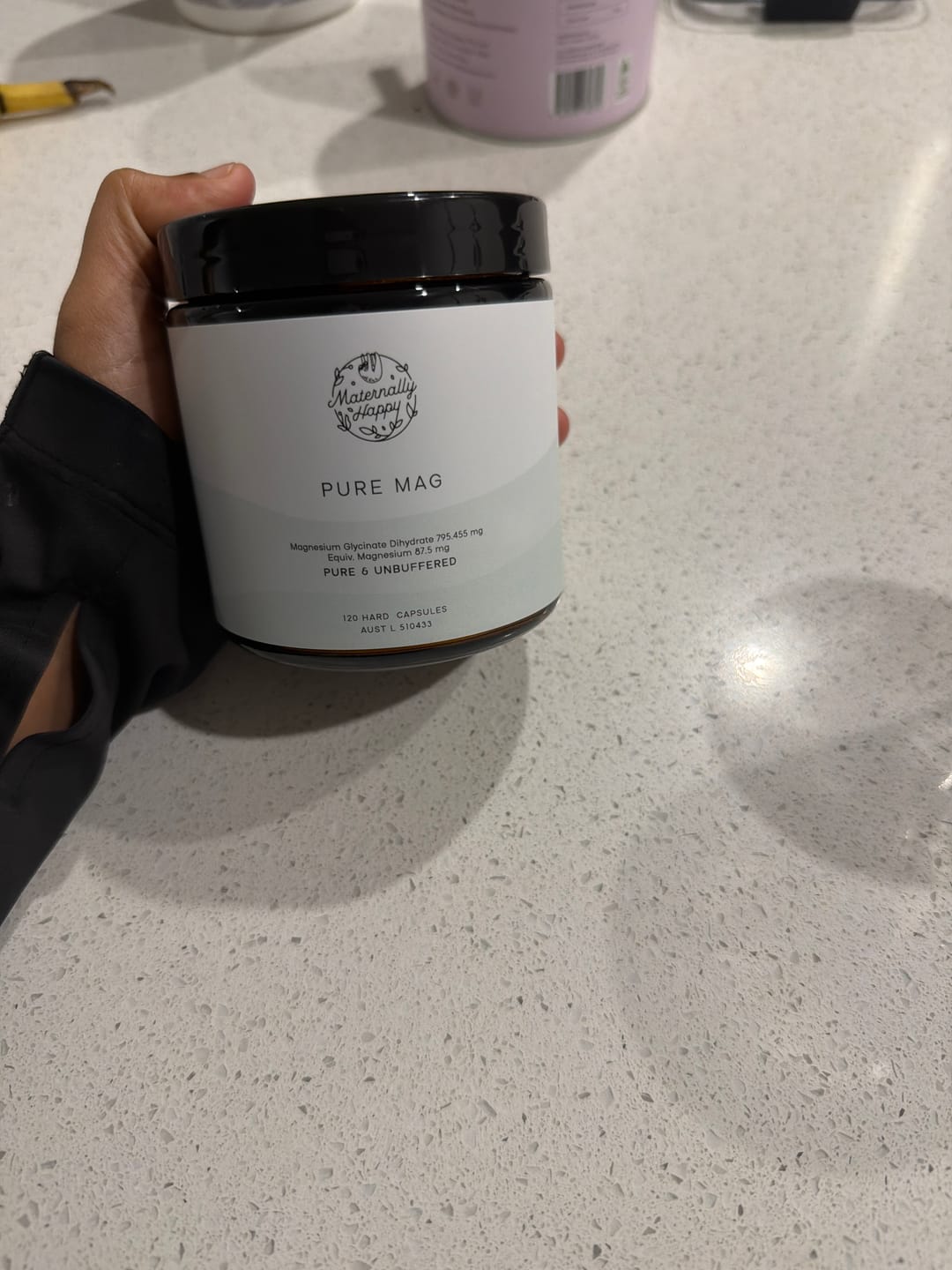Customer photo review of Pure Mag | Unbuffered Magnesium Glycinate