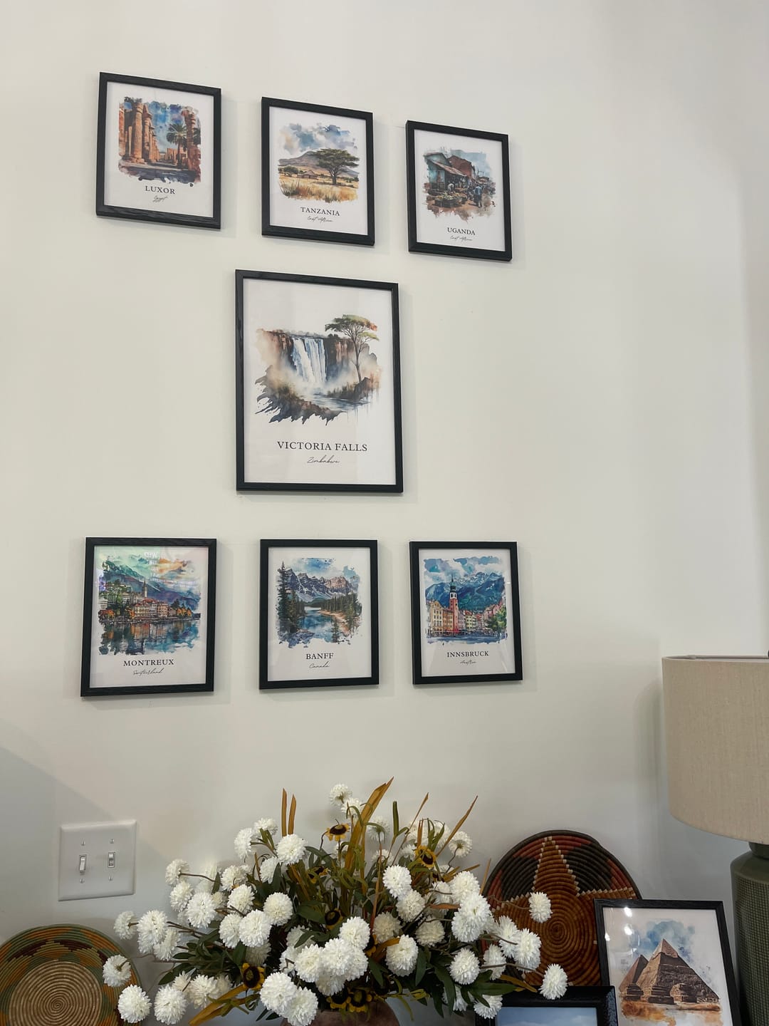 Customer photo review of Uganda, Africa – Watercolor Art Print