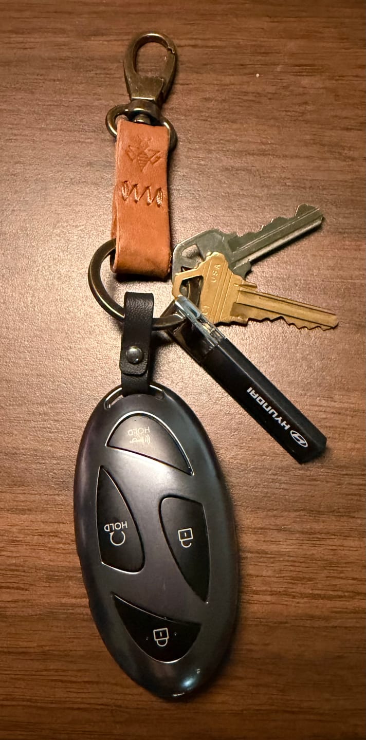 Customer photo review of Honey Keychain