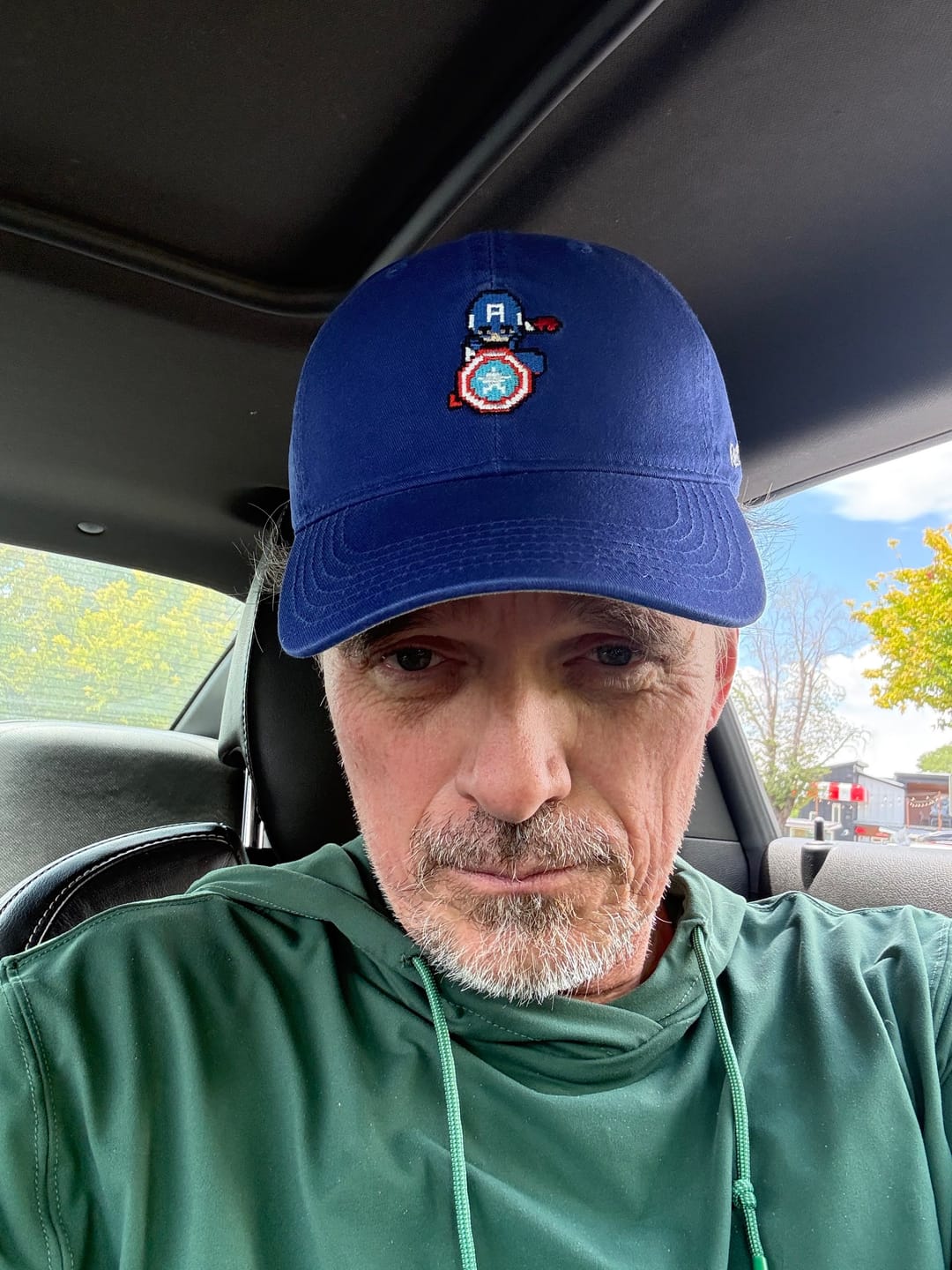 Customer photo review of Captain America "Pixel Patriot" – Dad Hat