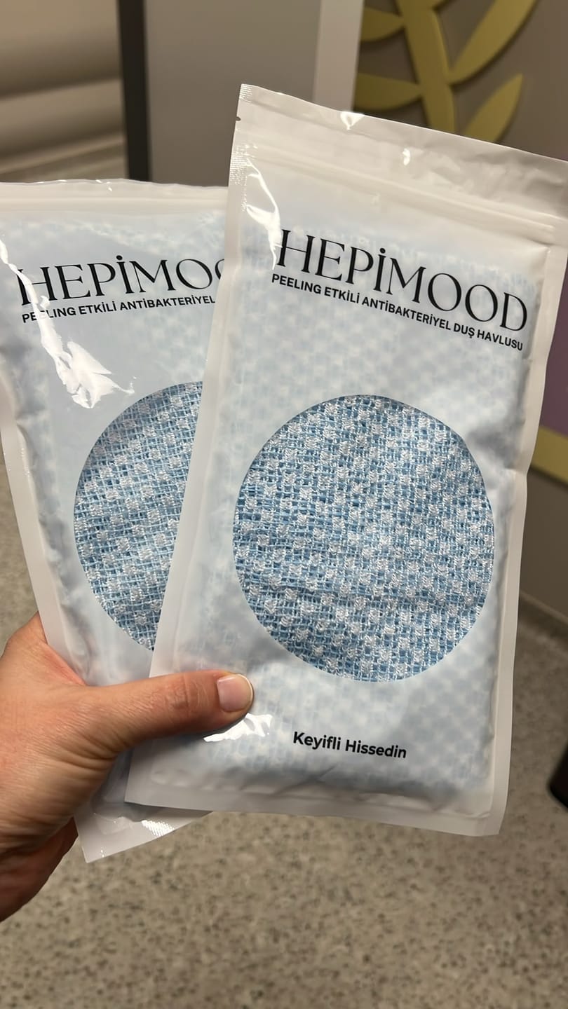 Customer photo review of HEPİMOOD PEELİNG ANTİBAKTERİYEL DUŞ HAVLUSU