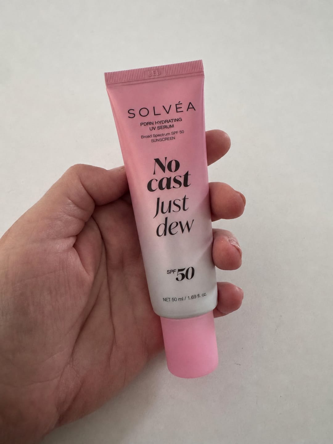 Customer photo review of PDRN Hydrating UV Serum