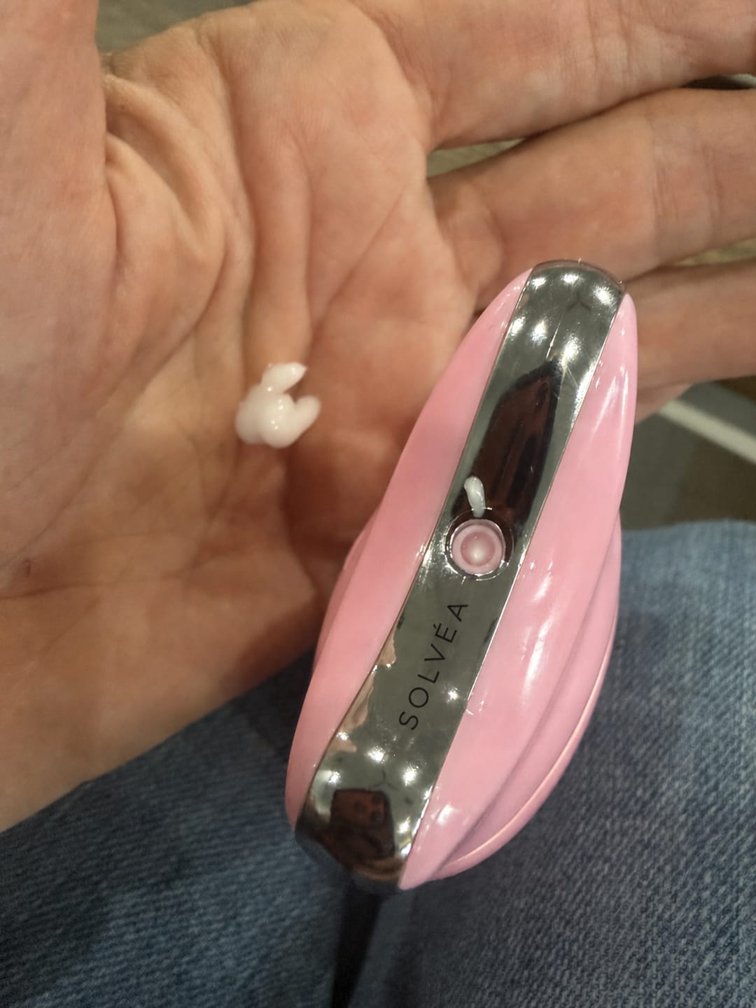 Customer photo review of PDRN Collagen Gua Sha Neck Wrinkle Cream