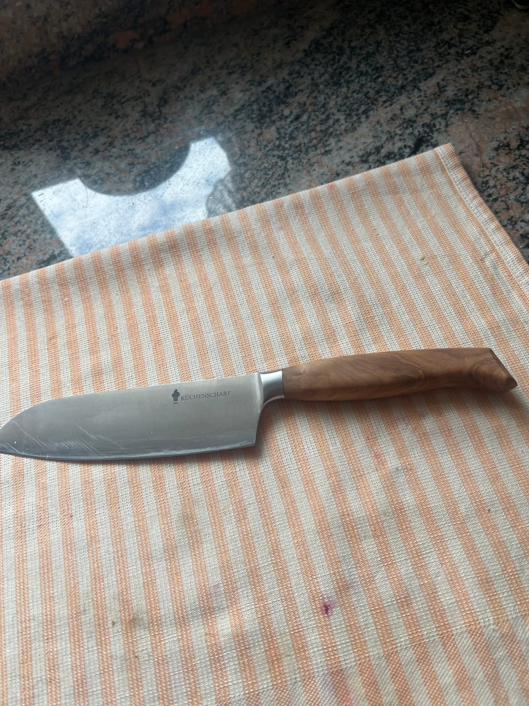 Customer photo review of Küchenscharf Santoku 16 cm (100% Solinger Handwerkskunst)
