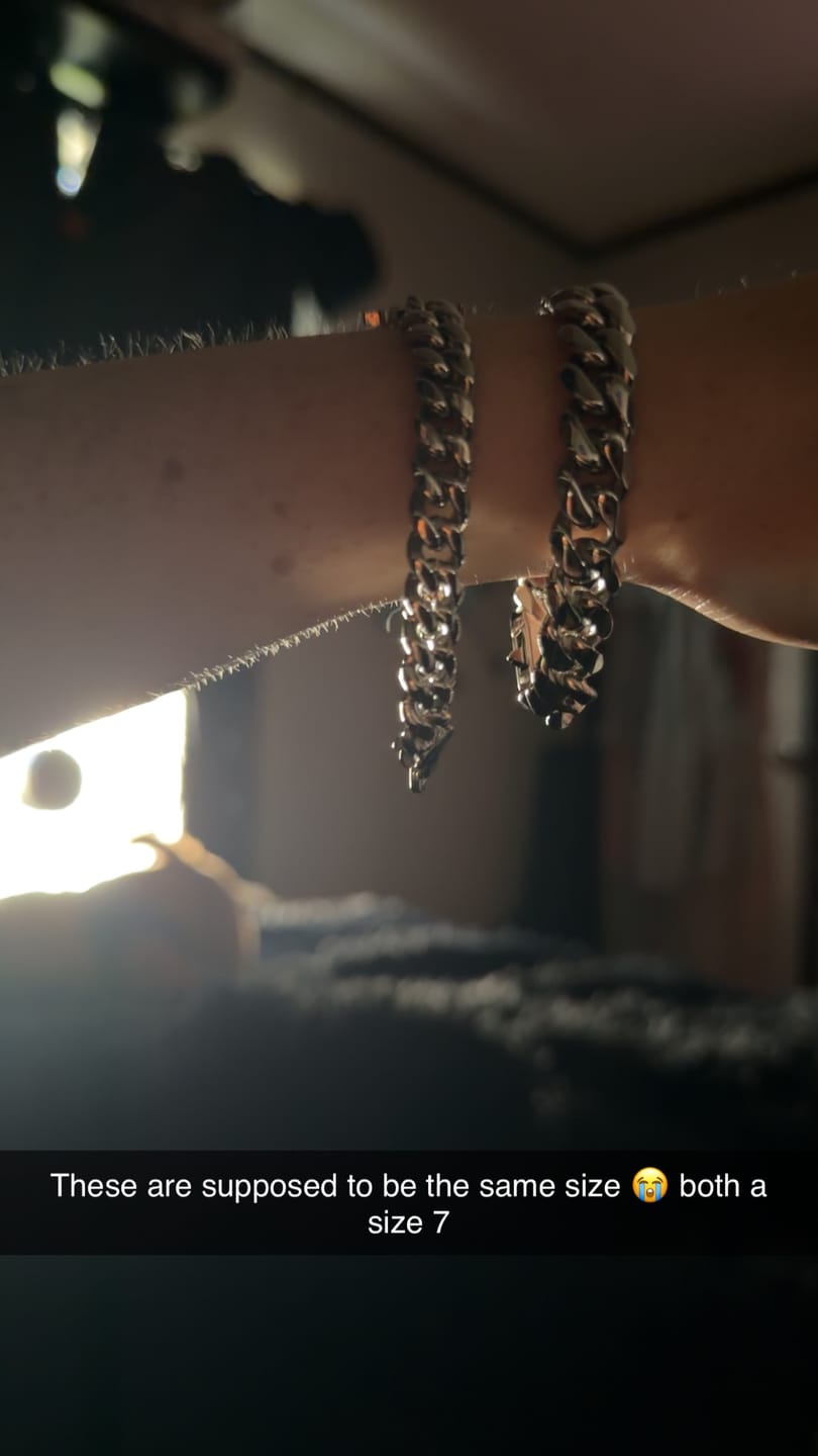 Customer photo review of ANARCHY CUBAN BRACELET