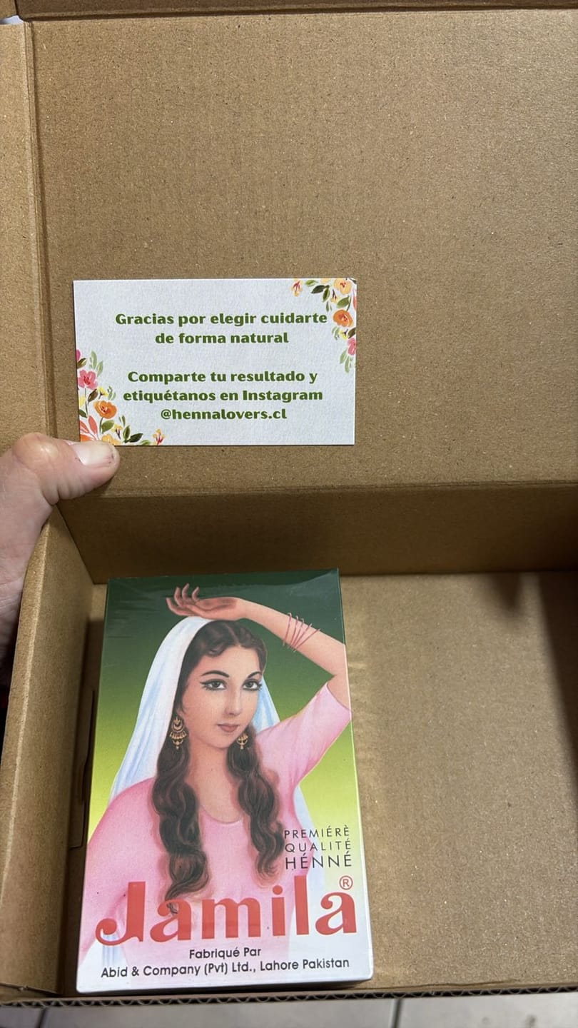 Customer photo review of Henna Jamila Hair -  Cobrizo Natural y Duradero