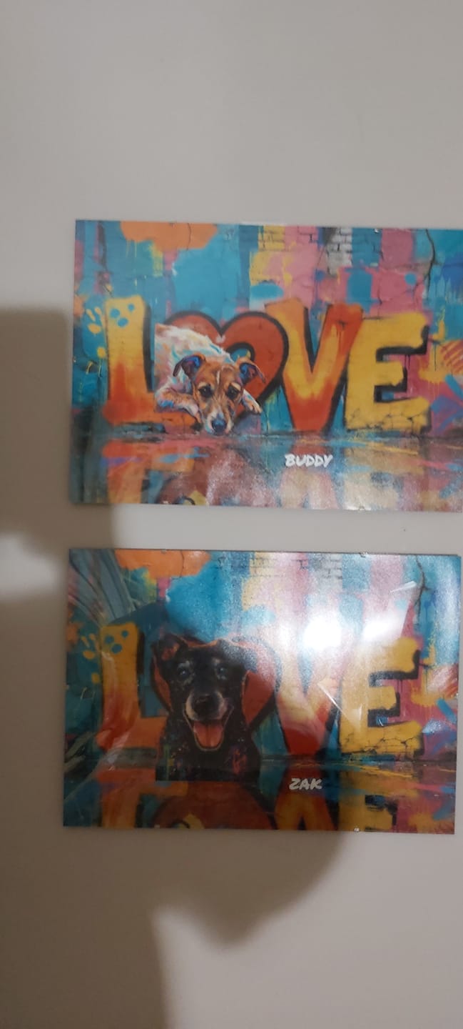Customer photo review of Streetart -  Personalised Poster