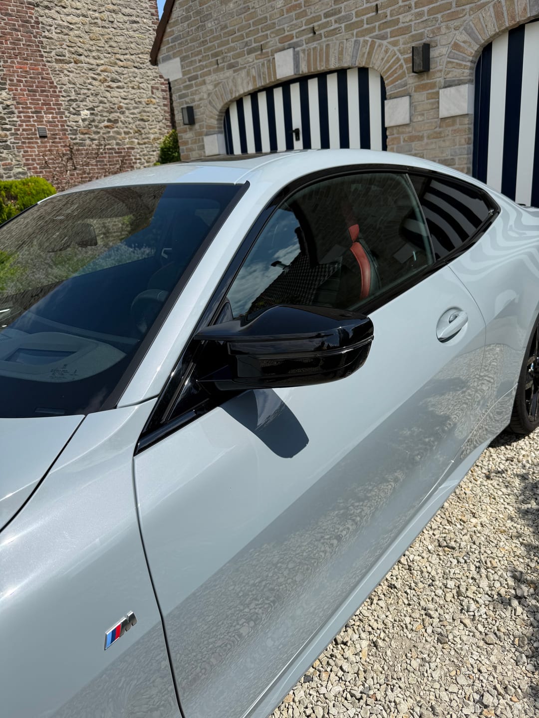 Customer photo review of BMW 2/3/4/5 Series G42/G20/G22/G26/G30 Gloss Black M-Style Mirror Covers (2017+)