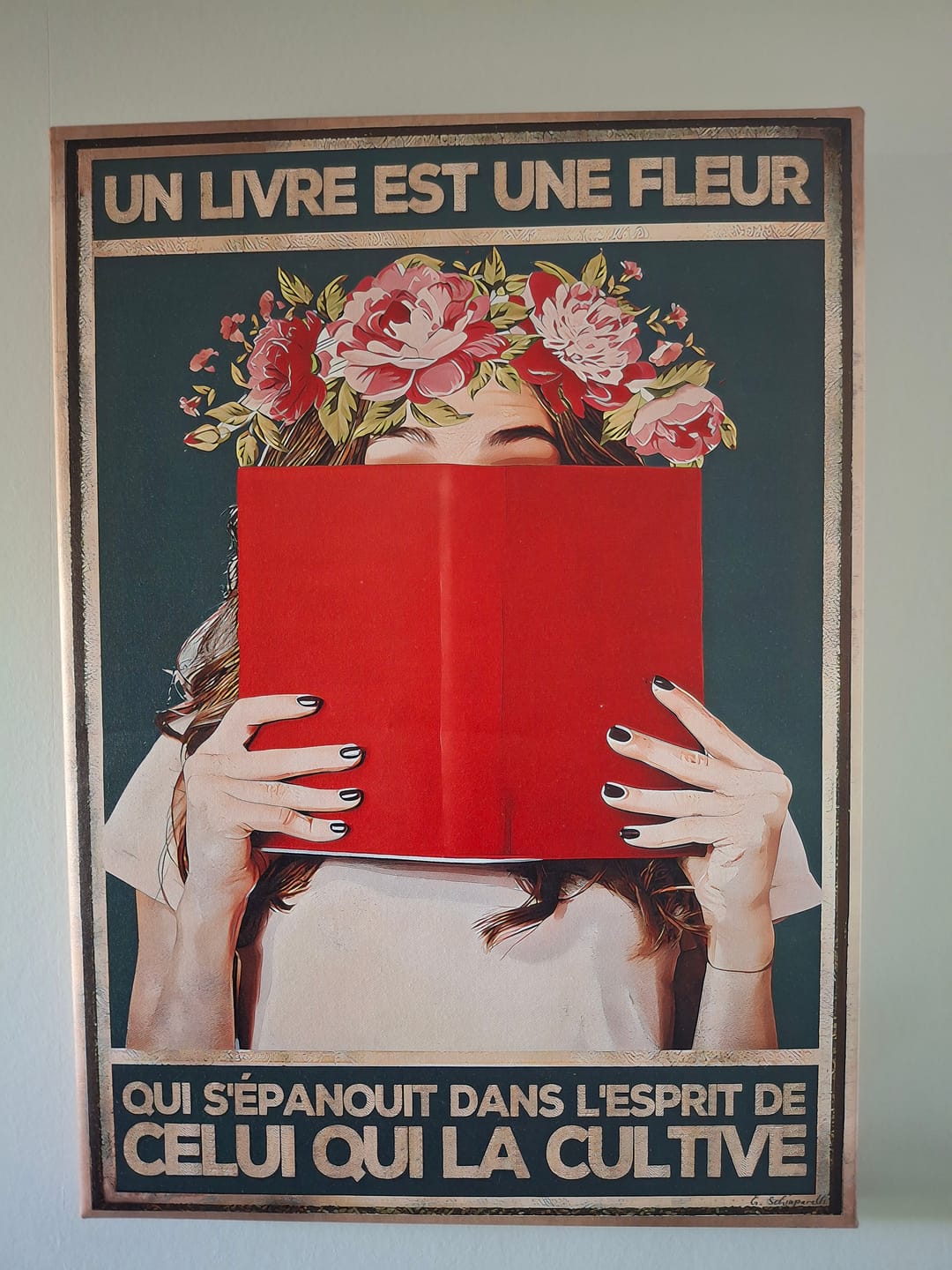 Customer photo review of Un livre est une fleur qui s'épanouit dans l'esprit de celui qui la cultive