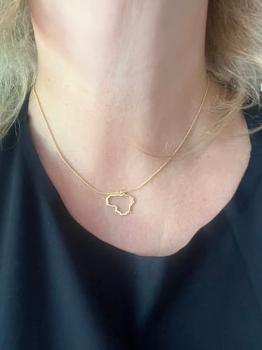 Customer photo review of Paauksuotas Sidabrinis pakabukas "Lietuva"