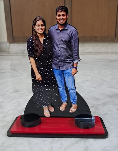 Customer photo review of Personalized Couple & Family Photo Caricature | Unique Gift for Anniversary, Birthday & Special Occasions