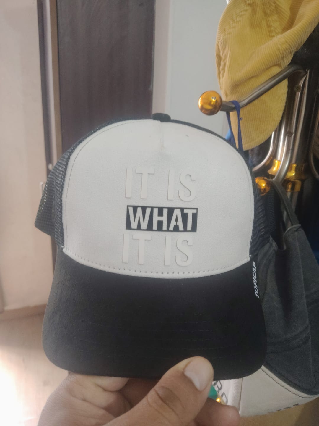 Customer photo review of It Is What It Is Trucker Cap