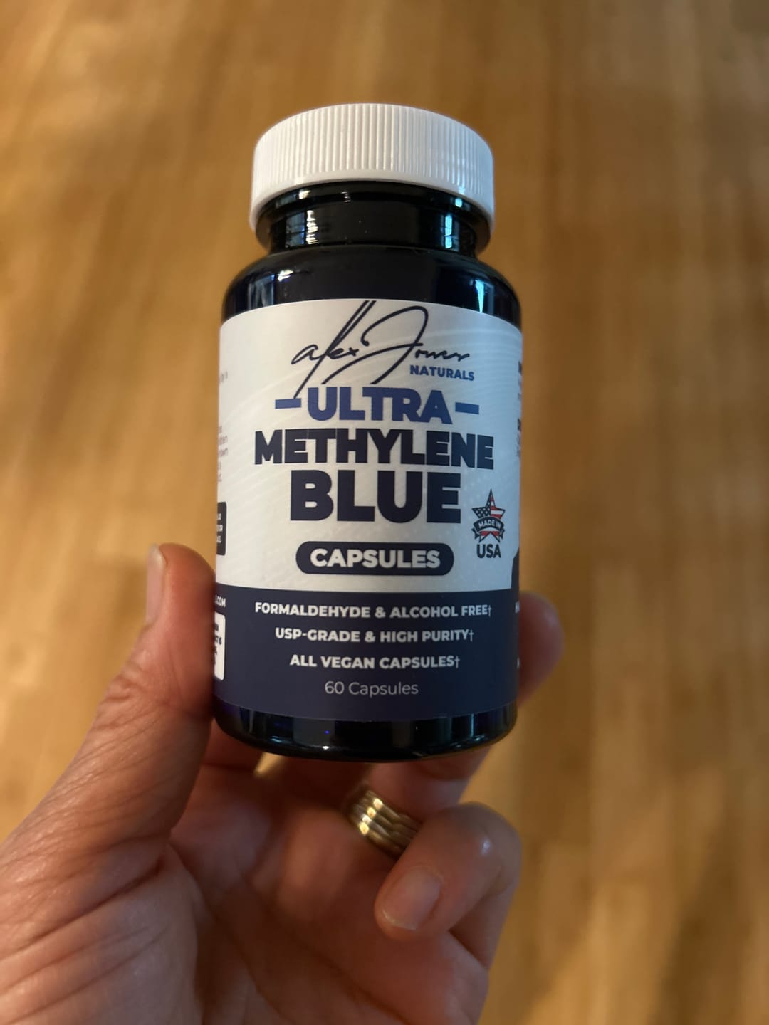 Customer photo review of Ultra Methylene Blue Capsules (60 Capsules) (30 Servings)