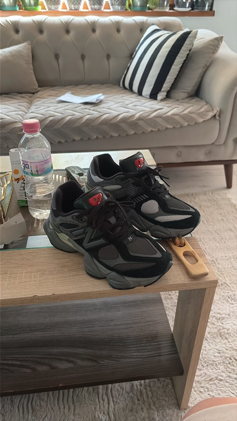 Customer photo review of New Balance 9060 'Black Castlerock Grey'