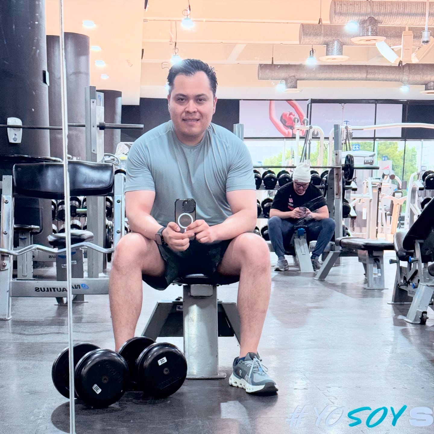 Customer photo review of Artial Performance Tee - Light Gray