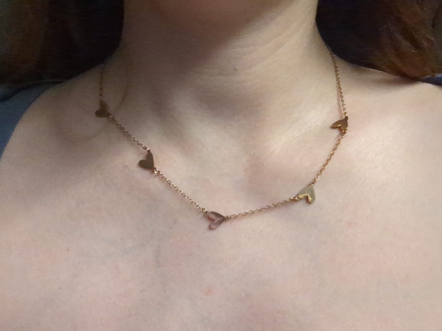 Customer photo review of Spersonalizowany naszyjnik z grawerowanym sercem