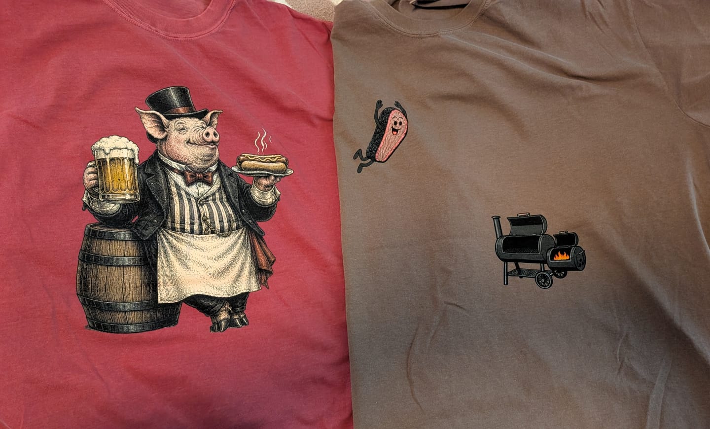 Customer photo review of Hotdog Dive — Premium Tee