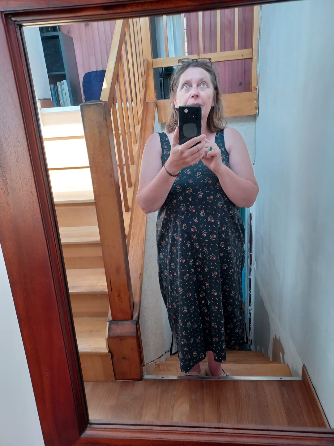 Customer photo review of Robe Sybille — Coton lavé Herbier romantique