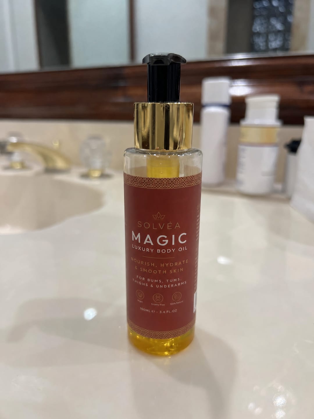 Customer photo review of Glow Body Oil