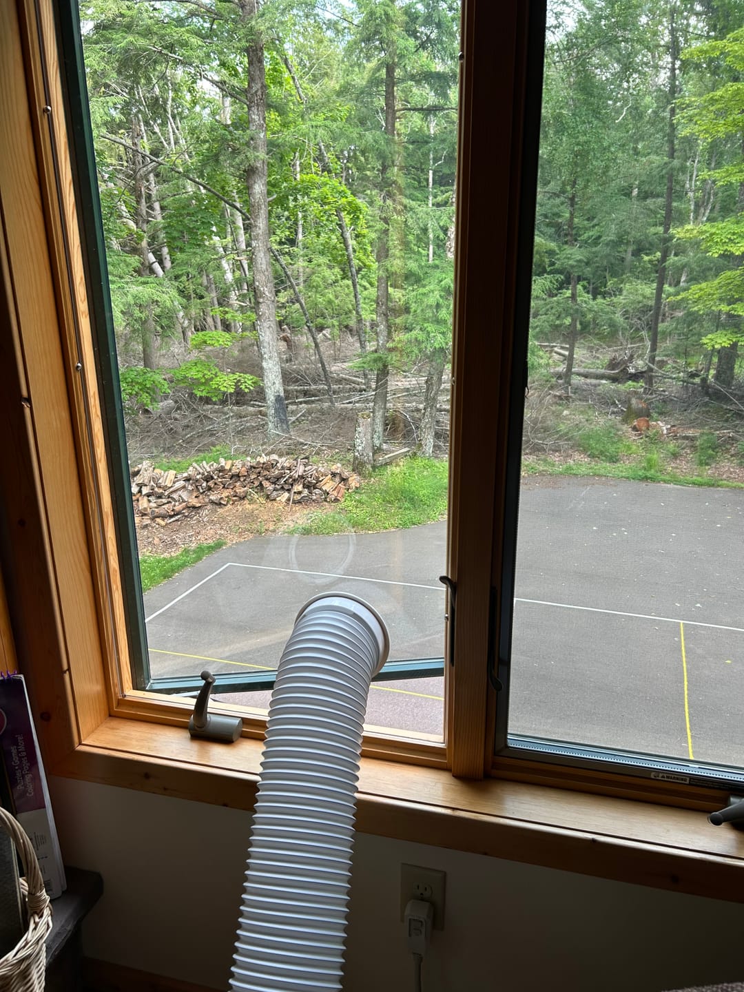 Customer photo review of Custom Portable AC Window Kit for Casement Windows