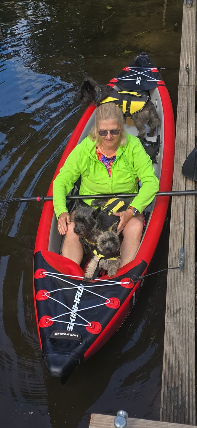 Customer photo review of SKINHAWK KAJAK- UND SUP-SEGEL