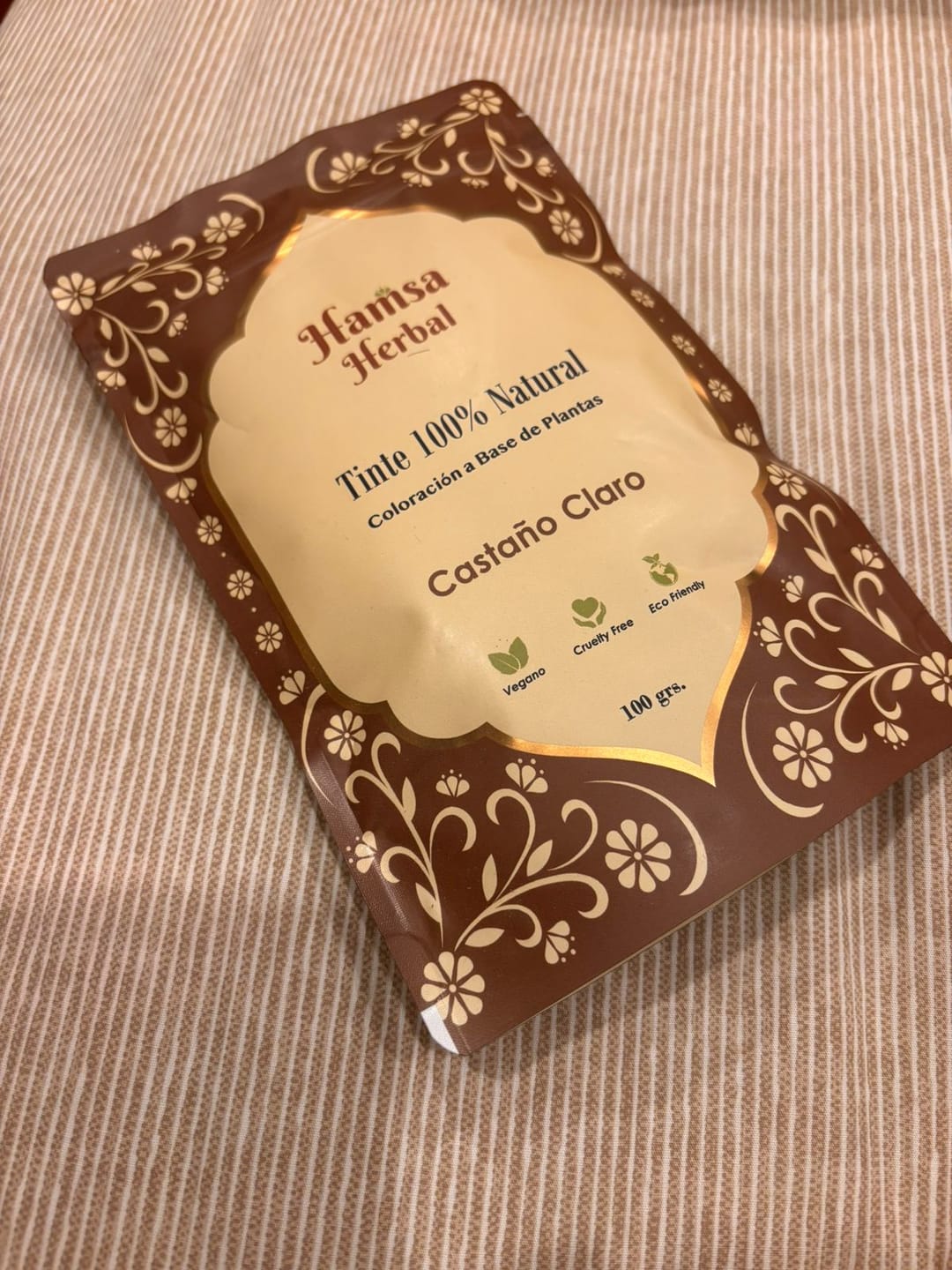 Customer photo review of Tinte 100% Natural - Castaño Claro