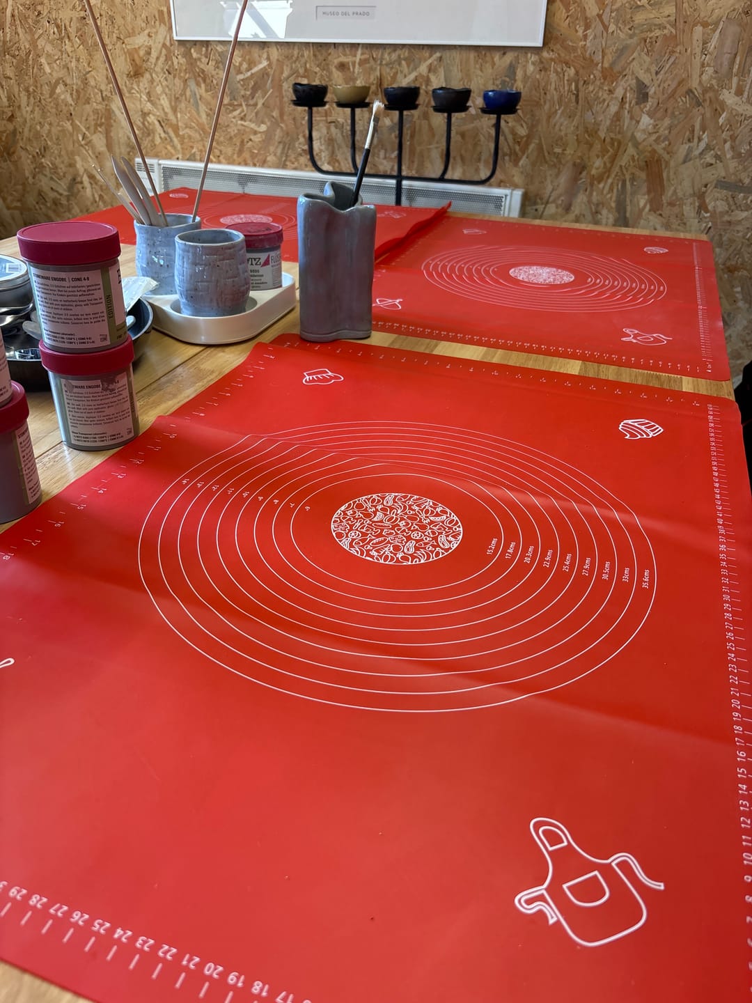 Customer photo review of Sareva Bakmat - Siliconen - Rood -  70 x 50 cm - Ook geschikt als ovenmat