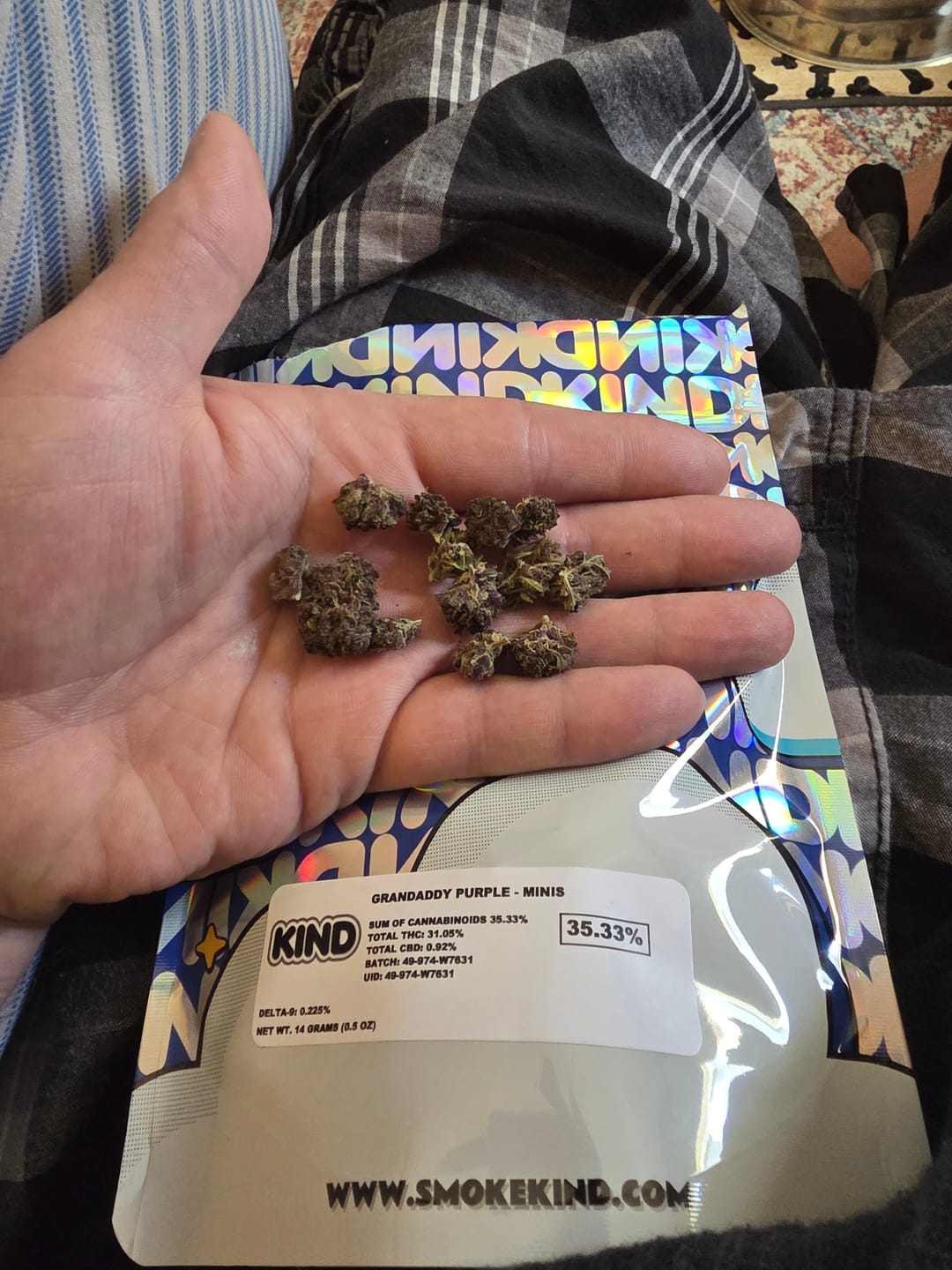 Customer photo review of Granddaddy Purple - Minis - 14 Grams - Indica