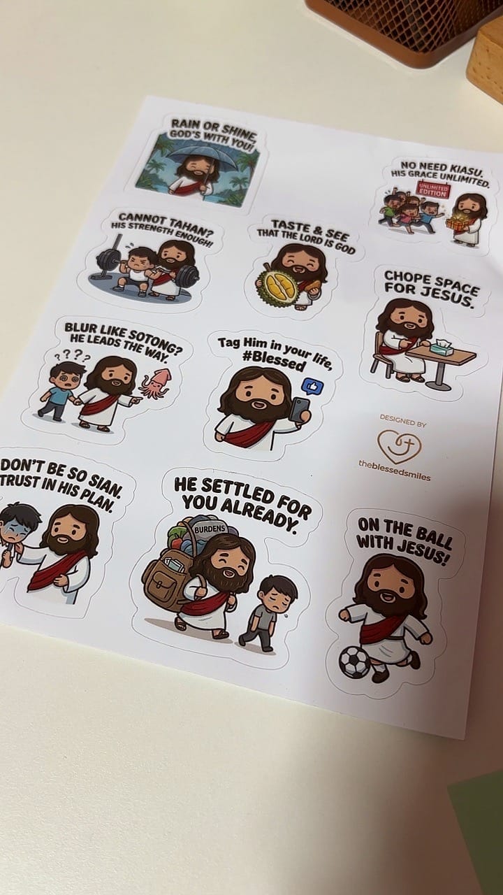Customer photo review of Jesus Singlish Sheet