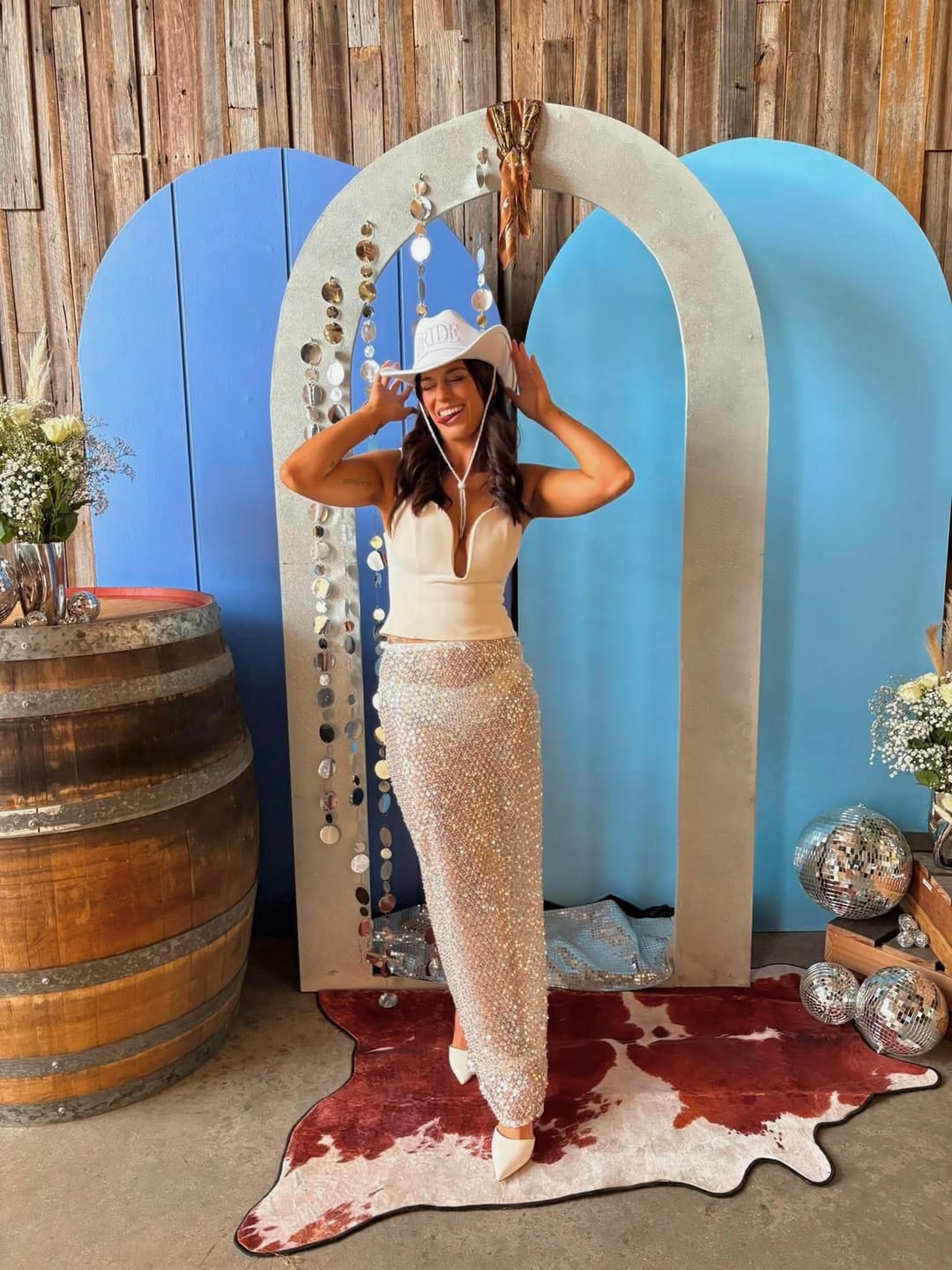 Customer photo review of CRYSTAL QUARTZ MAXI SKIRT