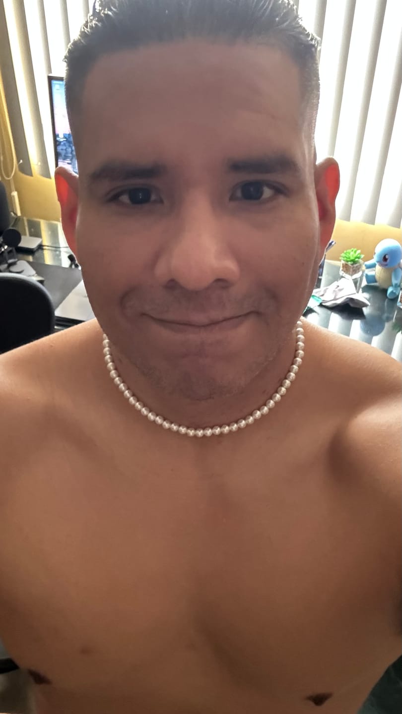 Customer photo review of Collar de Perlas Checas con broche de plata