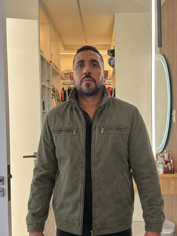 Customer photo review of Valmont Vintage Olive Field Jacket - Cross & Crown