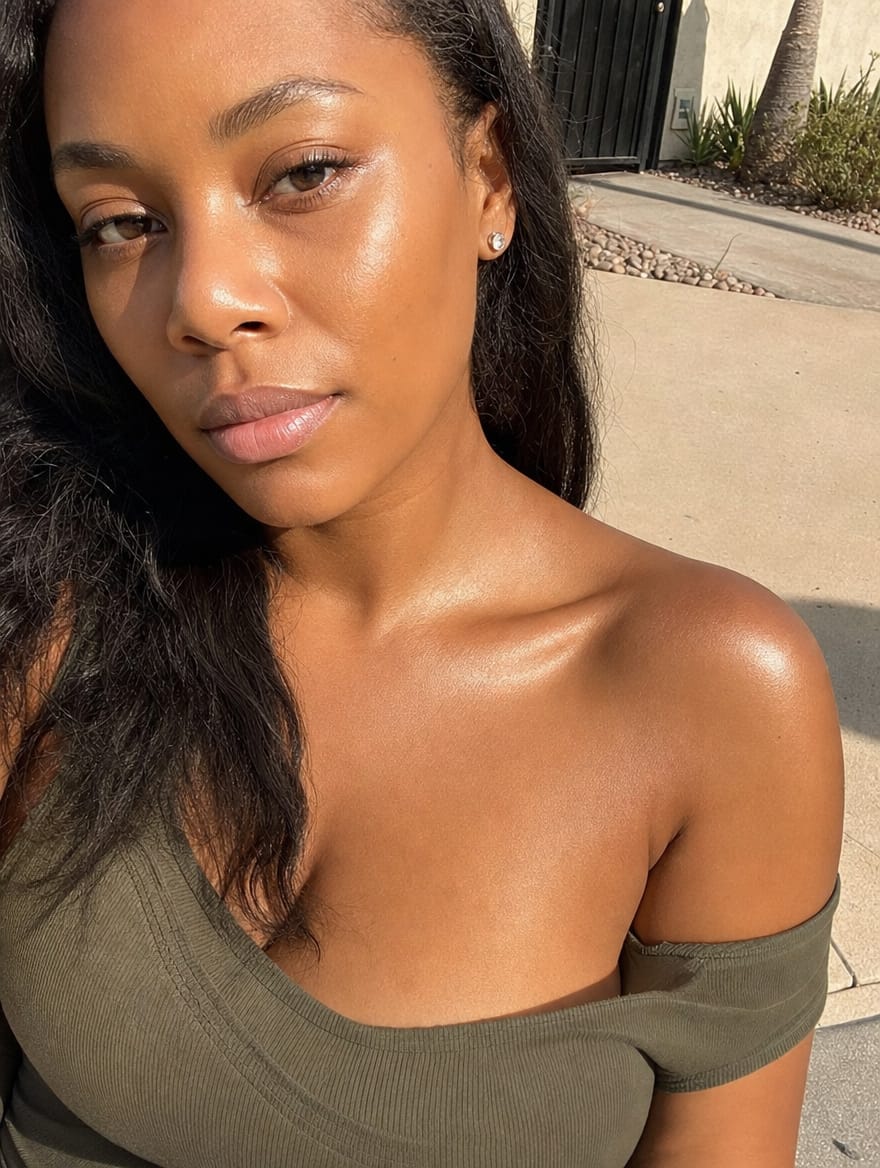 Customer photo review of Glow Body Oil