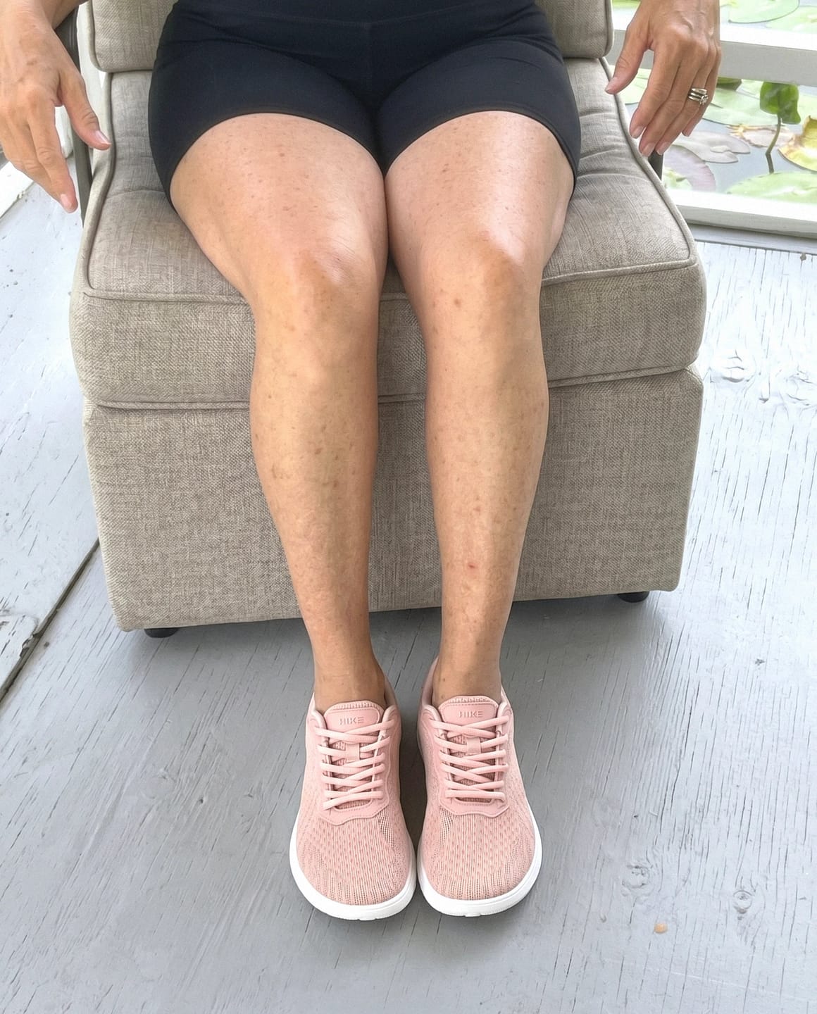 Customer photo review of Rosé Sky — Hands-Free Barefoot Shoes for Pain-Free Walking