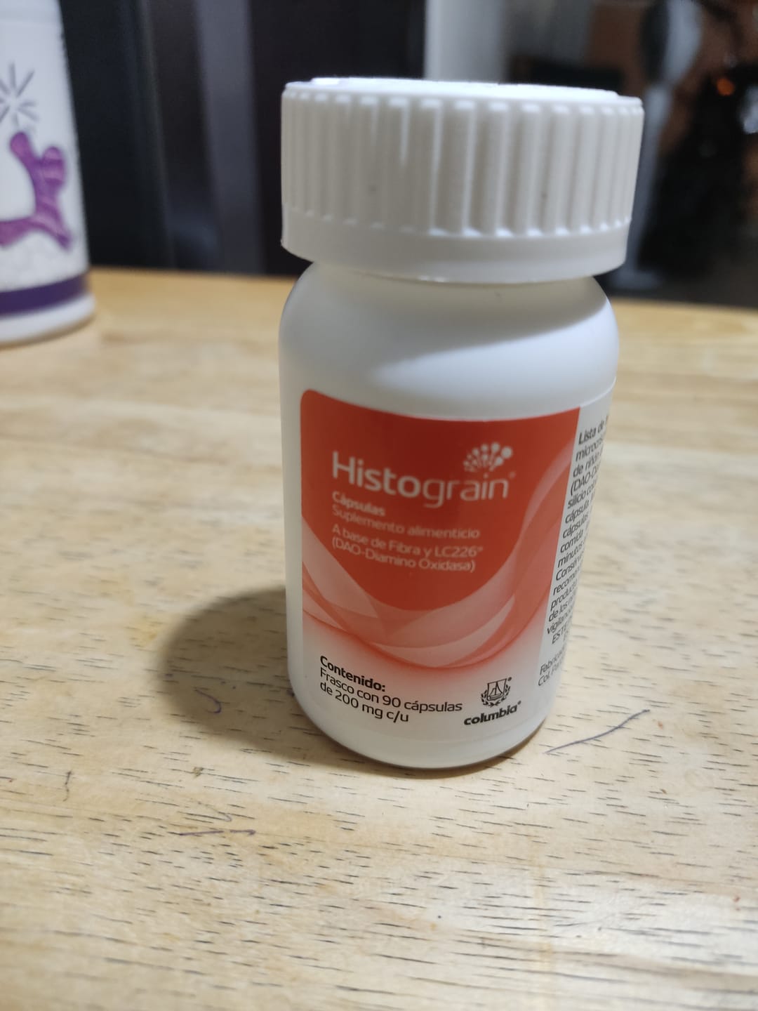 Customer photo review of Histograin - 90 Cápsulas - Enzima DAO